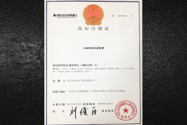 Trademark Certificate