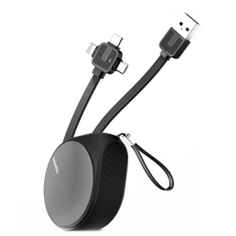 Waterdrop Three-in-One Scaling Charging Cable Micro USB Type C iPhone Lightning Mobile Phone Accessories