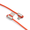 Knight 3 in 1 USB Data Sync Charger Charging Type-C Micro Mobile Phone Cable for iPhone Samsung Android