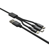 Nylon Braided Fast Charge Type C Cables Phone Charger 3 in 1 Micro Data USB Charging Cable for iPhone Apple