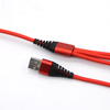 Hot Sale Nylon Braided 1.2m Charging USB Cable 3 in 1 Multi-Use for iPhone Micro USB Type C Data Cable
