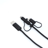 New 5 in 1 Nylon Braided Multi Super Fast USB Charging Cables Support Full Protocols Charging for any phone models 