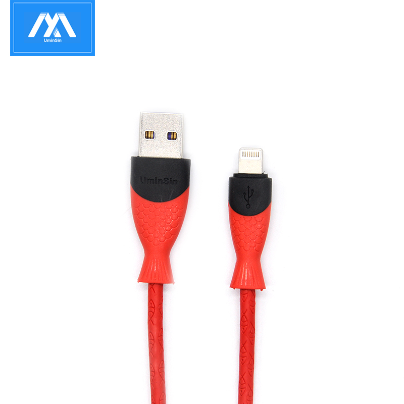 Double-color Mermaid design 3A Lightning fast charging usb cable 