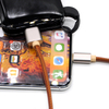 Leather Alumium Shell 8 Pin Lightning USB Cable Data Cable Sync Data Transmission for iPhone X