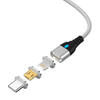 Wholesale Factory on Stock 3A Fast Charging 3 In1 Magnetic Charging USB Cable Lighting USB C Micro USB Data Cable