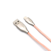 Zinc Alloy Lovely Pink Nylon Braided iPhone Cable Data Charger Cable