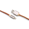 Leather Alumium Shell 8 Pin Lightning USB Cable Data Cable Sync Data Transmission for iPhone X