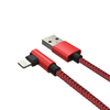 90 Degree Nylon Micro USB Cable 2.4A Fast Charing QC 3.0 /2.0 Right Angle V8 Cable for Mobile Game