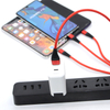 Hot Sale Nylon Braided 1.2m Charging USB Cable 3 in 1 Multi-Use for iPhone Micro USB Type C Data Cable