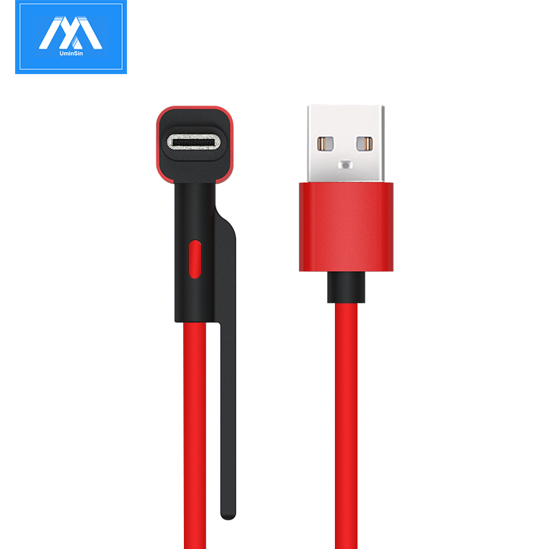 Factory Direct Supply Elbow Type-C Charge Sync USB Cable Charger USB Data Cable Cell Phone Accessories Suitable for Charging During Game Time