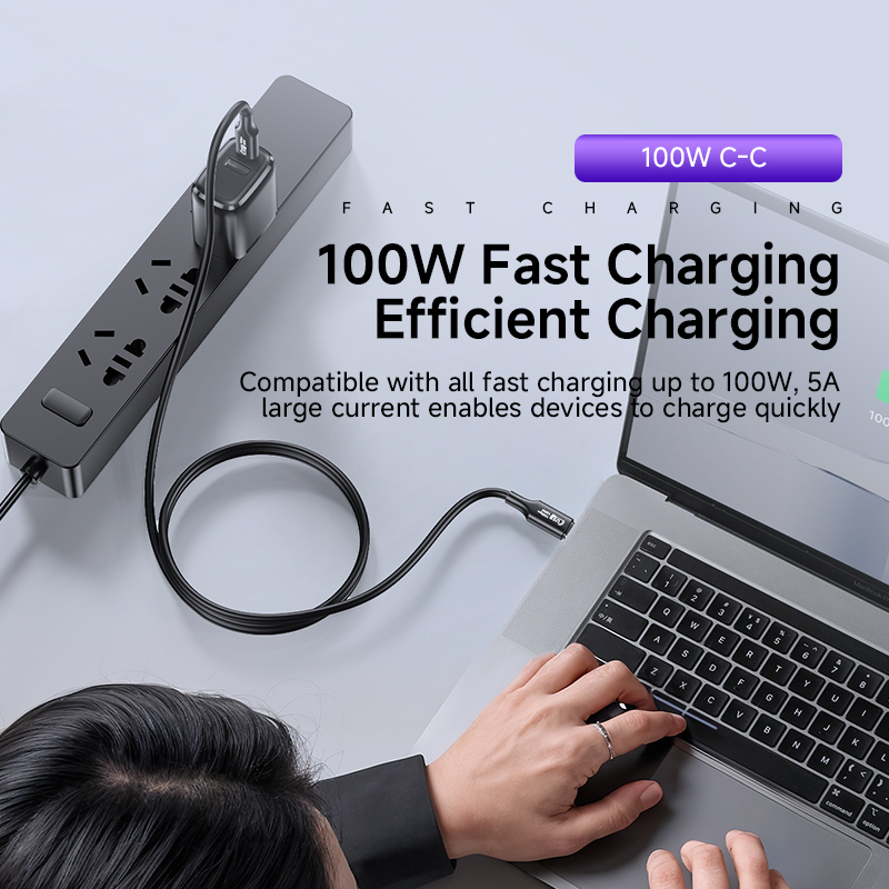 USB C 3.1 Gen 2 10gbps USB C to USB C Cable Fast Charging 100W Power Delivery High Speed Data Cable
