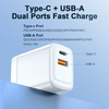 High Quality Custom Dual USB-C PD 45W GaN Charger Fast Speed Australia Plug Charger Mobile Phone for I Phone 16 15 14 Power