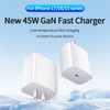 45W US PD Fast Charger Single C Port Adapter for Laptop Smartphone Home & Travel Wall Charger
