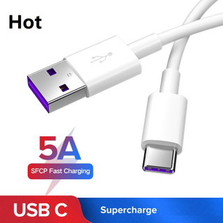 Super Fast Charging Cable 5A Type C USB Cable Mobile Phone USB C Charger Data Cable for 1m 2m