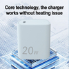 CE Certificate Competive Price USB C Wall Charger 20W Dual Port 1A+1C Fast Phone Charger