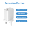 12W USB Charging EU Plug Wall Travel Adapter European Standard Charger for iPhone, Samsung, iPad Tablet