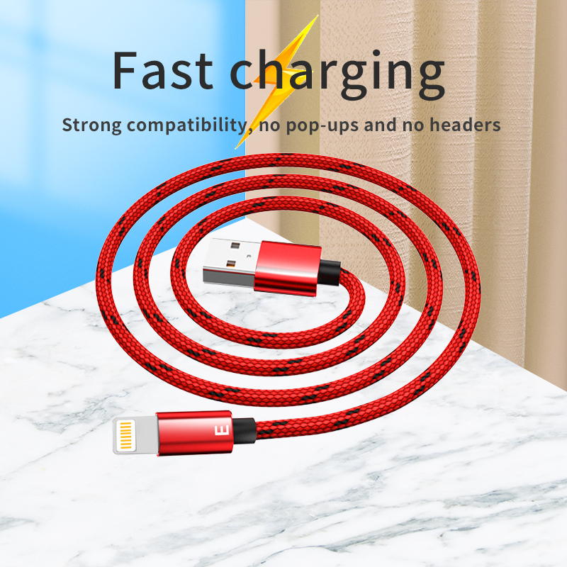 Nylon Braided 1m 2m 6FT 3m Cheap Durable USB to Lightning Fast Charging Data Cables for iPhone Charger Cable