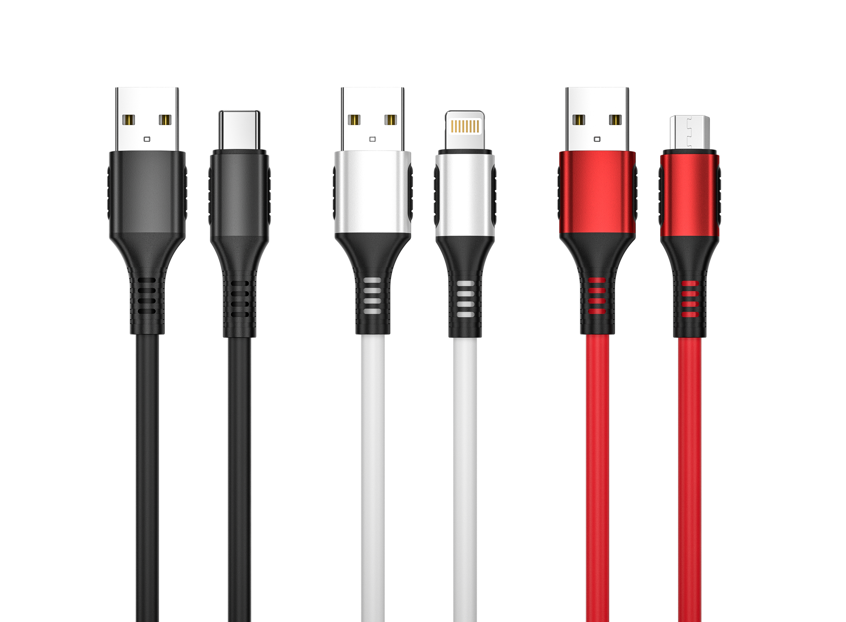 Wholesale 2M 3M 2.0 USB a to L Cable 5V2A Type C Usb Fast Charging Cable USB C 480Mbps Data Cables for Iphones