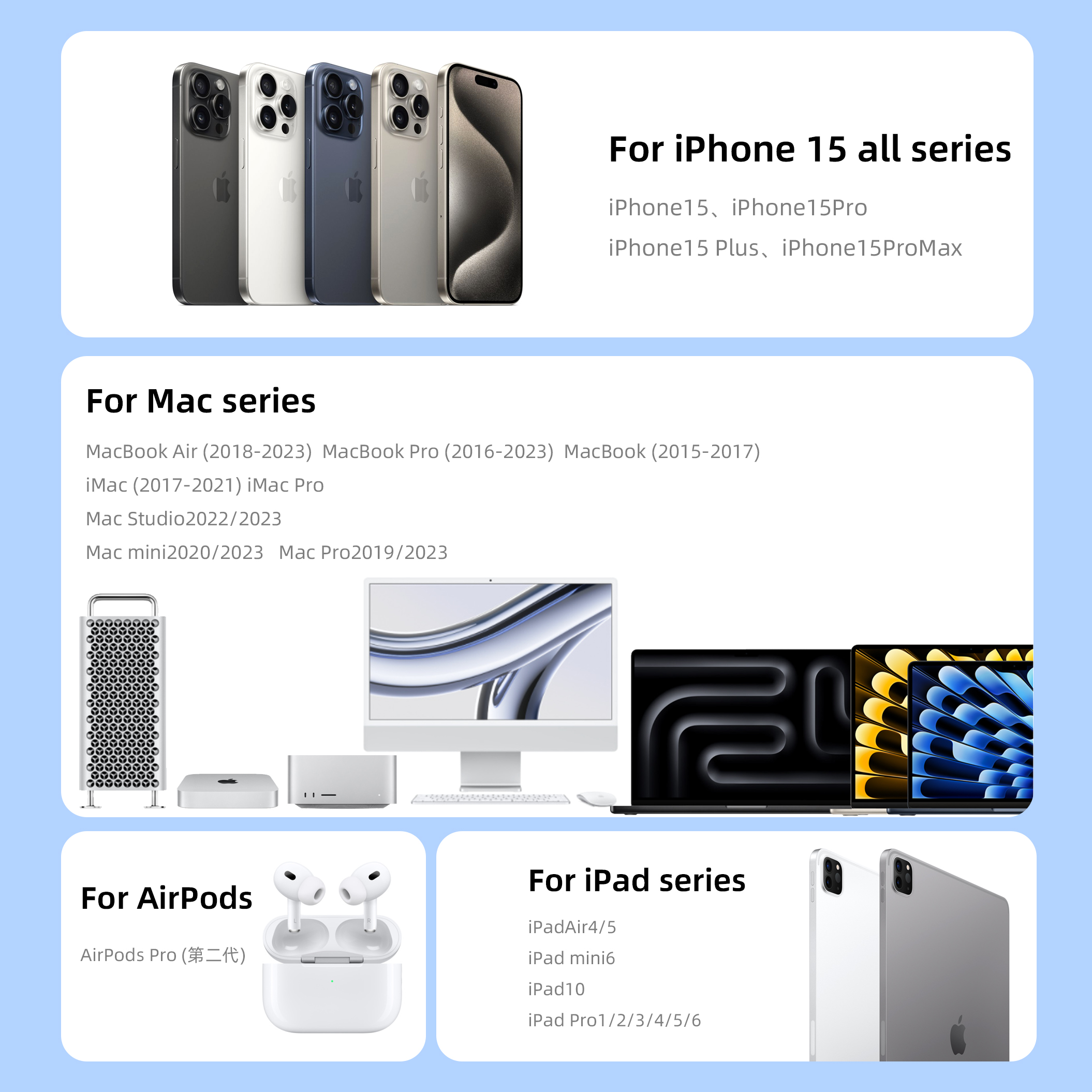  Latest 60W USB-C Charge Cable 1m for iPhone 15 PRO Max Nylon Braided Type C to Type C Cord iPhone15 Pd Charger Data Cable