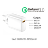 QC3.0 Super Fast Mobile Phone Charger 22.5W USB Phone Charger Power Adapter Travel Charger