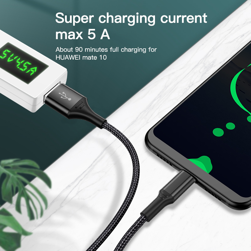 Cell Phone Accessories 3FT USB Cable Tipo-C High Speed 2.4A Charging USB Type C Cable for Samsung