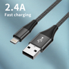 High Quality OEM 2.4A lightning Charger Cable Fast Charging Phone Accessories Wholesale USB Cable for iPhone 12 11
