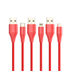 Factory Direct Sale 1m 2.4A Premium Nylon Braided Lightning Charging Data Cable Mobile Phone Accessories Charger Cable for IPhone