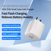 30W Dual Ports GaN Fast Charger EU CE Adapter Mobile Phone & Laptop Charger Small for Travel Charger