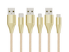 Factory Direct Sale 1m 2.4A Premium Nylon Braided Lightning Charging Data Cable Mobile Phone Accessories Charger Cable for IPhone
