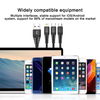 3 in 1 USB Fast Charging Cable for Samsung Xiaomi Huawei Apple Mobile Phone USB Type C Charger Tablet Charging Cable Accessories3 in 1 USB Fast Charging Cable