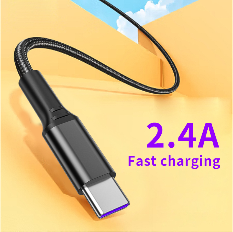 Cell Phone Accessories 3FT USB Cable Tipo-C High Speed 2.4A Charging USB Type C Cable for Samsung