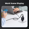 PD Charger 35W Dual Port Gan Fast Charger High Efficient PPS FCP USB-C Wall Charger for Mobile Phone EU Plug