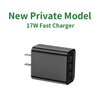17W Fast Charging 3-USB Multi-Port Electric Charger Dual USB Charging Head for Mobile Phones Flats Small Fans European Gauge