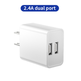 Factory Direct Selling US EU UK Plug Quick Charger 12W Cell Phone Dual Port USB Wall Charger