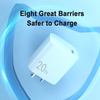 CE Certificate Competive Price USB C Wall Charger 20W Dual Port 1A+1C Fast Phone Charger